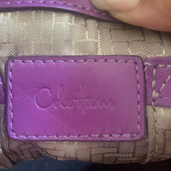 Cole Haan Snakeskin embossed Satchel - Picture 8 of 9